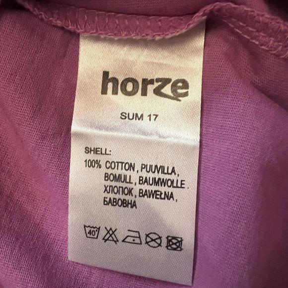 Horze Equestrian Kids Purple Short Sleeve 100% Cotton T Shirt size 7 8 yr - Picture 6 of 6
